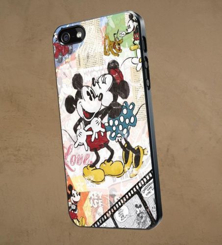 Comic Mickey and Minnie Mouse Love Retro Samsung and iPhone Case