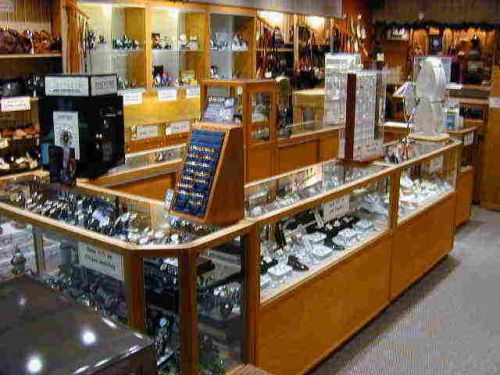 7  showcases    jewelry display cases  oak for sale
