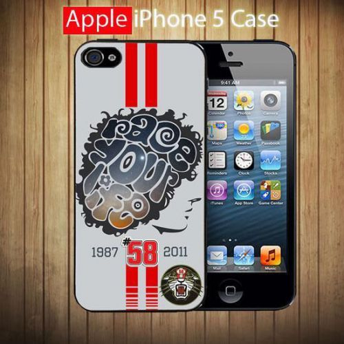 iPhone and Samsung Case - Marco Simoncelli 58 Tiger Race Your Life Logo - Cover