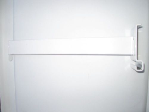 Brand New Grid Wall White 12&#034; long w/Hook On End Store display fixture Arm