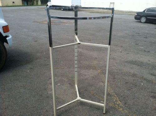 ROUND CLOTHES RACKS ADJUSTABLE 10 RACKS FOR ONE BUY IT NOW PRICE