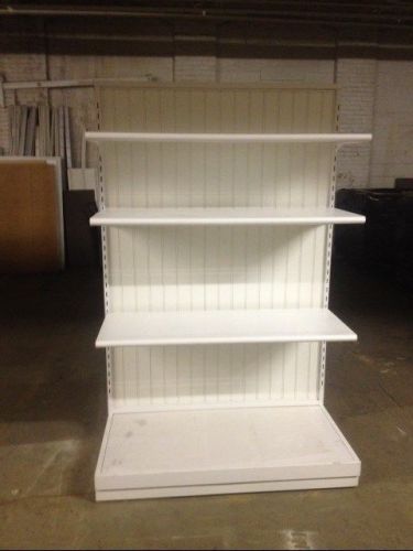 Rolling shelf units gondola displays upscale used store fixtures lot pallet deal for sale