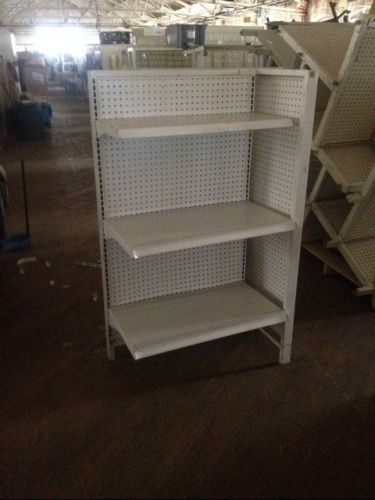 Gondola 4 Side Pegboard Used Store Fixtures Shelving Dollar Discount Shelves