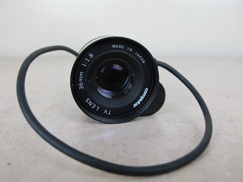 Computar 36mm 1:1.8 TV Lens 4 Wire, No Plug