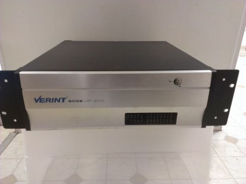 Verint EdgeVR 200 Hybrid DVR NVR H.264 32 IP &amp; Analog Cameras 1TB Storage Tested