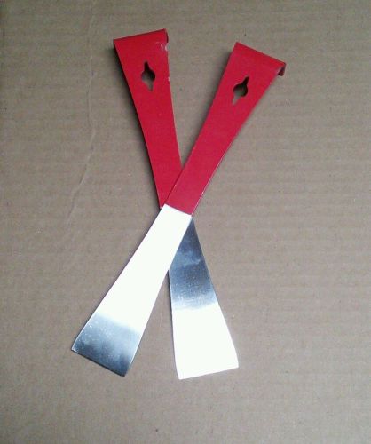 2 NEW 9.5&#034; Inch Spring Steel RED Hive Tool US Seller Beekeeping California