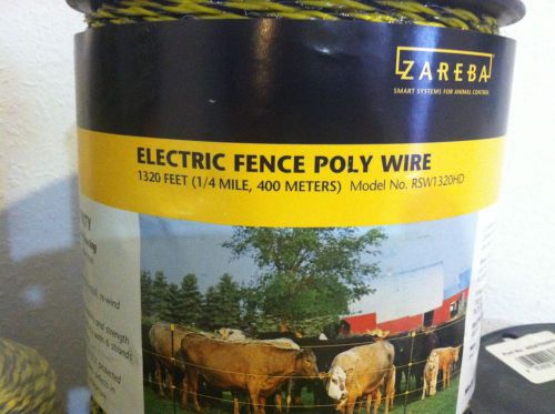 ZAREBA HEAVY DUTY 1/4 MILE 6 CONDUTOR Electric Fence Poly Wire, 6-Strand, 1320&#039;