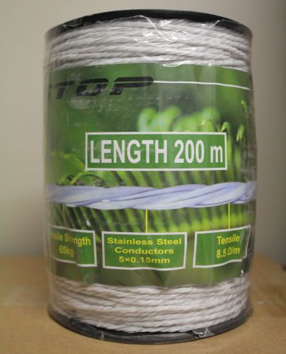 200m poly rope 2mm electric fencing - home, bush, farm, etc for sale