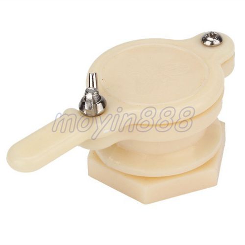 Functional Beekeeping Tool Plastic Hive Honey Gate Valve With Cream White Color