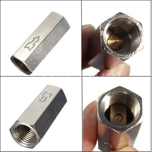 Brass 1/4&#034; threaded bspp female full ports one way air check valve gas valve for sale