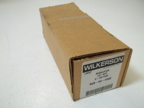 WILKERSON R28-04-F000 REGUALTOR 1/2&#034;NPT 0-125 PSIG *NEW IN A BOX*