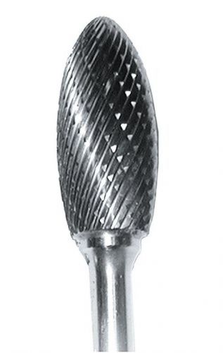 Sait 45117 tungsten carbide die grinder bur sh5 double cut/alternate cut 1/2&#034; x for sale
