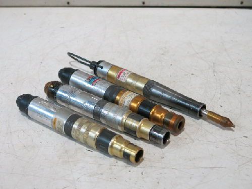 4 mixed cleco pneumatic screwdrivers, 1/8&#034; npt for sale