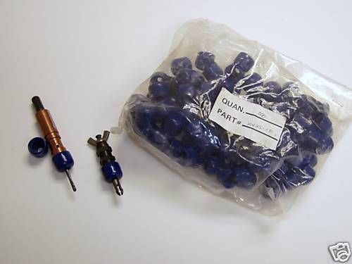 New 100 pack draw cleco rubber cap protectors blue for sale