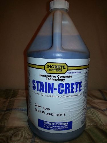 Concrete stain increte systems stain- crete blk 1 gallon for sale
