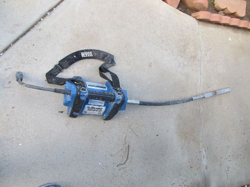 Wyco sure speed wsg1t concrete electric vibrator w/36&#034; sign head free ship for sale