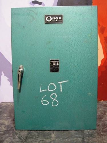 ONAN Generator Load Transfer Control Switch Box LTEU60-3/1B Used