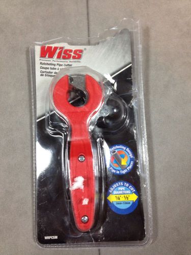 Wiss Ratcheting Pipe Cutter 1/8&#034;-1/2&#034; Pipe Diameter New WRPCSM Apex Tool Group