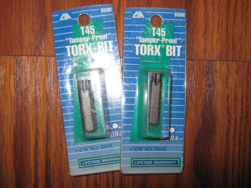 T45 tamper proof torx  bit cta made in usa 5/16&#034; hex drive 9508 lifetime warrant for sale