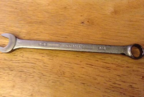 Williams Superrench 1164 Open and Box Combination Wrench 5/8 Made in USA