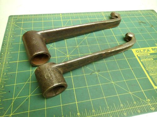 MACHINE VISE HANDLES WRENCHES 7/8&#034; SQUARE (LOT OF 2) #57104
