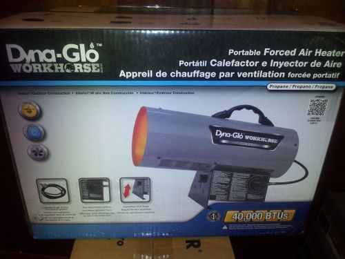 Dyna-Glo 40,000 BTU Portable Propane Forced Air Heater, Workhorse, New in Box!