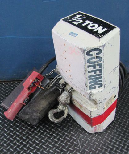 Nice!! coffing 1/2-ton electric chain hoist for sale