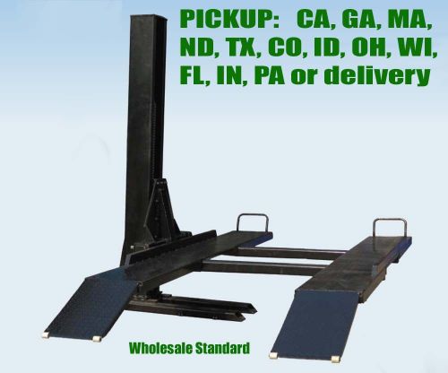 Low Profile Single Column Parking Lift 6,000 lb. lowered cars &amp; ceiling SP6KSS