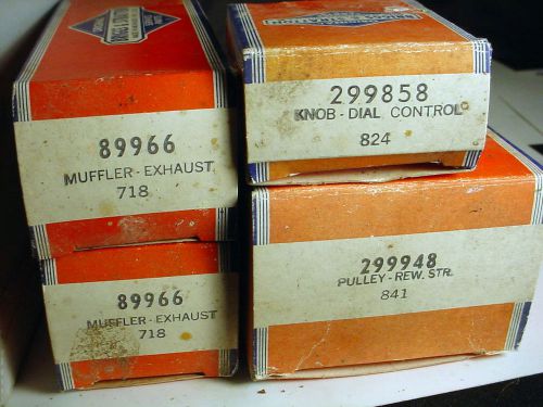 New old stock briggs &amp; stratton parts for repair mufflers pullys screws knobs + for sale