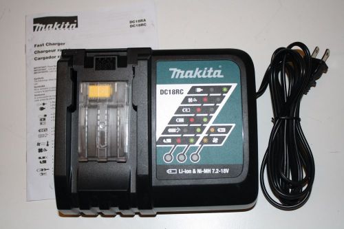 Makita LXT DC18RC 18V Fast Battery Charger 18 Volt 4 BL1830, BL1815 rplac DC18RA