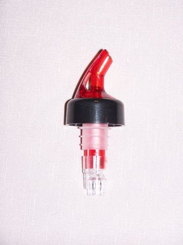 - NEW - Measured Liquor/Bottle Pourers 1 1/4 oz. Red and Clear FREE SHIPPING