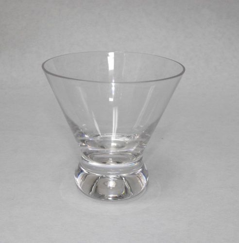 12x 8oz. PLASTIC COCKTAIL Stemless Martini Cosmpolitan Compatable w/ Libbey 400