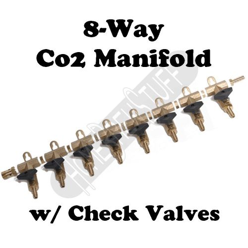 8 Way Co2 Air Gas Distribution Manifold Splitter Draft Beer Kegerator 5//16 Barb