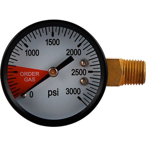 Replacement gauge 0-3000 left hand thread - draft beer regulator air tank gauge for sale