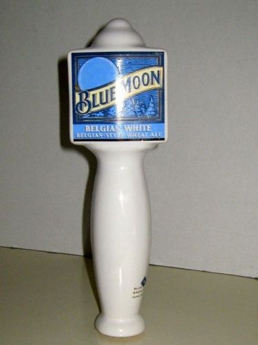 BLUE MOON BELGIAN WHITE WHEAT ALE DRAFT BEER TAP HANDLE  9 1/2&#034;