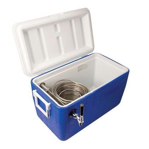 Cooler kegerator coversion beer jockey box pump single faucet draw 50&#039; coil for sale