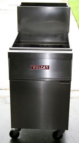 Vulcan 1gr65m gas fryer, 21&#034; wide, 150,000 btu &amp; stainless steel cabinet for sale