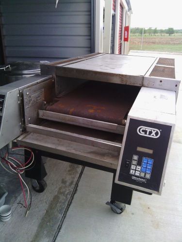 Ctx hearth bake hb4 electric conveyor pizza oven on casters for sale