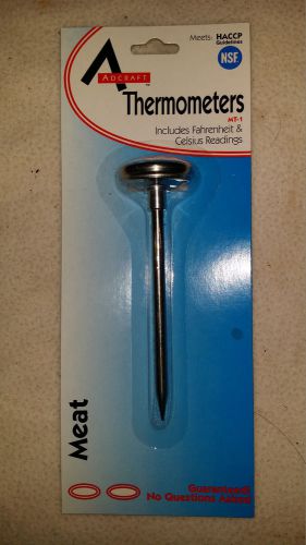 Adcraft MT-1 Stainless Steel Meat Thermometer 1 &#034; Diameter new