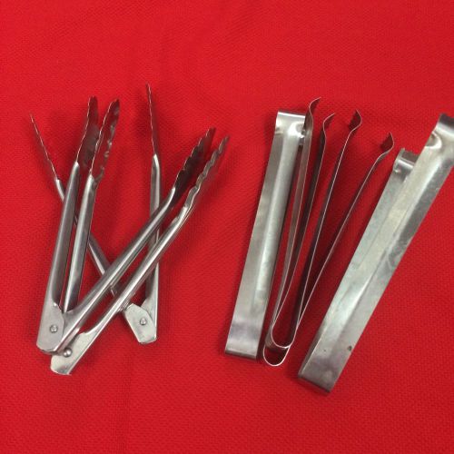 7 Stainless Steel Commercial Kitchen Tongs - Small