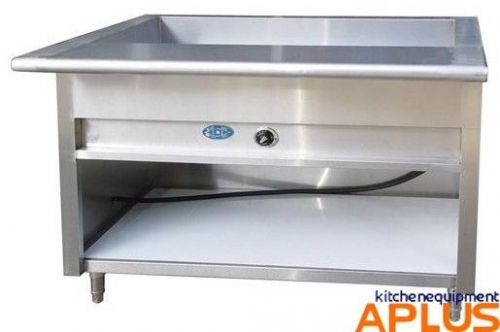 L&amp;j 48&#034; electric steam table 3 pans 1 element stainless model est-48 for sale