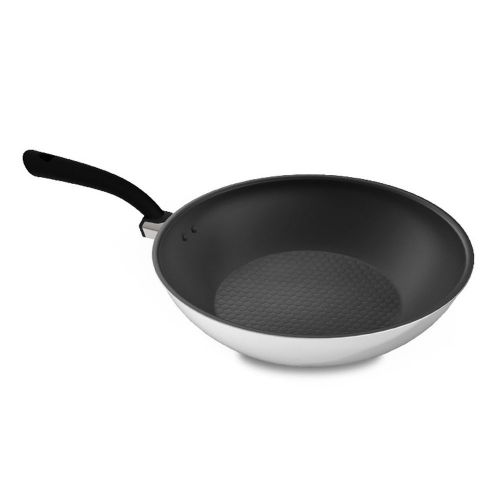 Alten bach byzantine pan non-stick cooking 3 layers light wok pan 0.8mm /30cm for sale