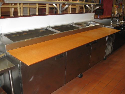 PIZZA PREP TABLE Refrigerator 144&#034;  WITH CUTTING BOARD DELFIELD