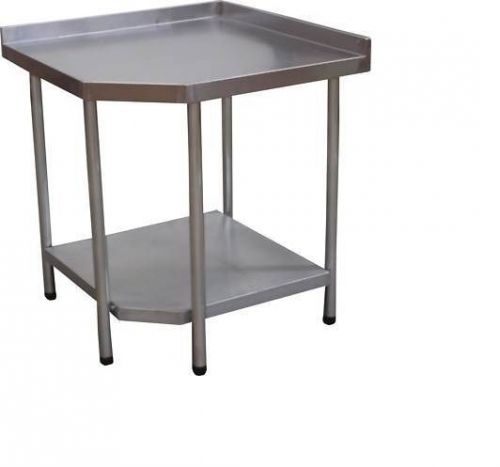 Stainless steel corner prep table commercial kitchen business restaurant 74x74cm for sale