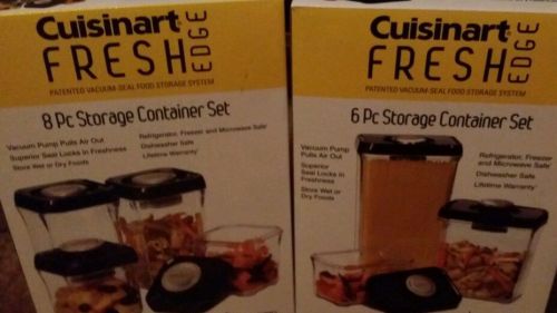 14-piece Cuisinart Fresh Edge Vacuum Seal Food Storage Set - Black