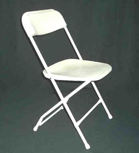 Used White Folding Party Chairs Rentals