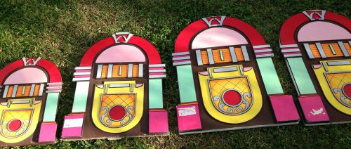 Styrofoam JUKEBOX  display pieces for decoration in restaurant lot of 4