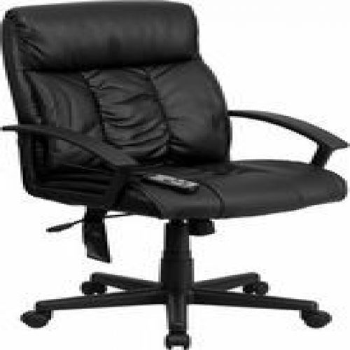Flash furniture bt-9578p-gg high back massaging black leather executive office c for sale