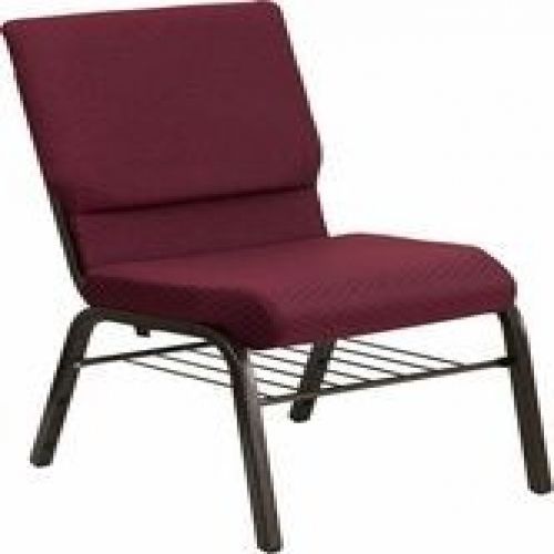 Flash Furniture XU-CH-60096-BYXY56-BAS-GG HERCULES 18.5&#039;&#039; Wide Burgundy Patterne