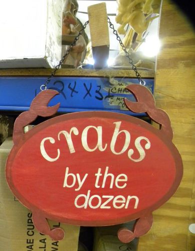 Double sided Crabs by the Dozen Sign